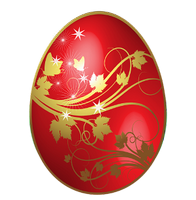 a red easter egg